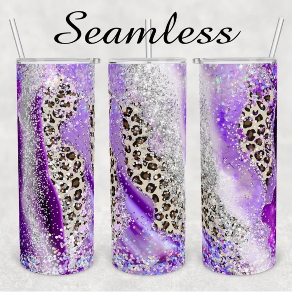 Stainless steel purple seamless tumbler
